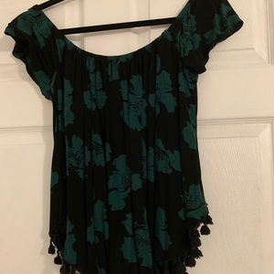 Ava Sky Off the Shoulder Top